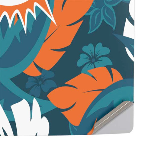NFL Miami Dolphins Tropical Print PS5 Pro Console Skin