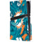 NFL Miami Dolphins Tropical Print PS5 Pro Disk Console Skin