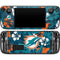 NFL Miami Dolphins Tropical Print Steam Deck Handheld Gaming Computer OLED Skin