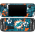 NFL Miami Dolphins Tropical Print Steam Deck Handheld Gaming Computer OLED Skin