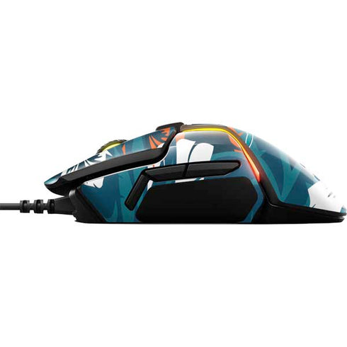 NFL Miami Dolphins Tropical Print SteelSeries Rival 600 Gaming Mouse Skin