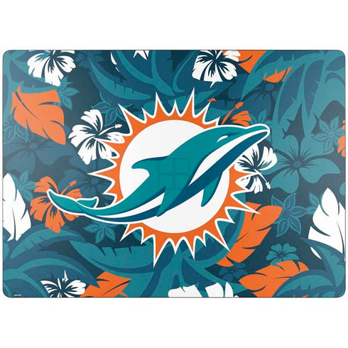 NFL Miami Dolphins Tropical Print Surface Laptop 7 15in Skin