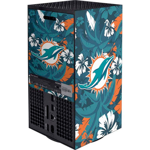 NFL Miami Dolphins Tropical Print XBox Series X Digital Edition Bundle Skin