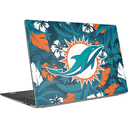 NFL Miami Dolphins Tropical Print Dell XPS Skin