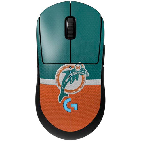 NFL Miami Dolphins Vintage G Pro Wireless Gaming Mouse Skin