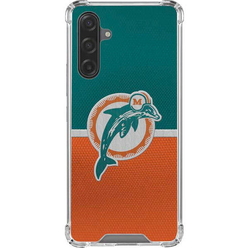 NFL Miami Dolphins Vintage Galaxy A17 Clear Case