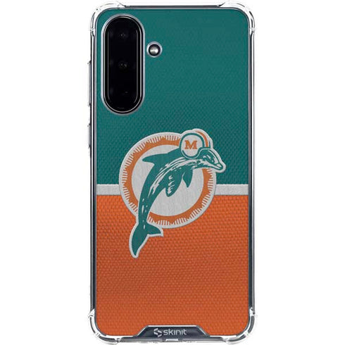 NFL Miami Dolphins Vintage Galaxy A36 5G Clear Case