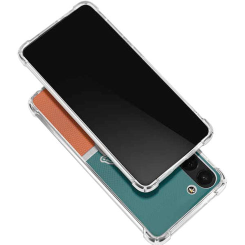 NFL Miami Dolphins Vintage Galaxy S24 FE Clear Case