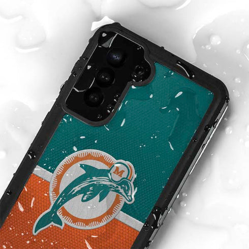 NFL Miami Dolphins Vintage Galaxy S24 Plus Waterproof Case