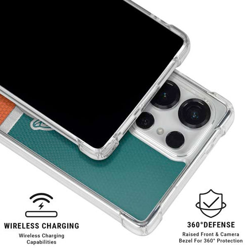 NFL Miami Dolphins Vintage Galaxy S25 Ultra Clear Case