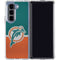NFL Miami Dolphins Vintage Galaxy Z Fold5 5G Clear Case