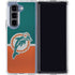 NFL Miami Dolphins Vintage Galaxy Z Fold5 5G Clear Case