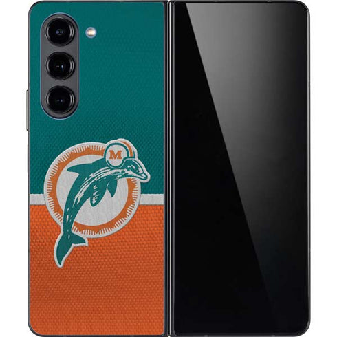 NFL Miami Dolphins Vintage Galaxy Z Fold5 5G Skin