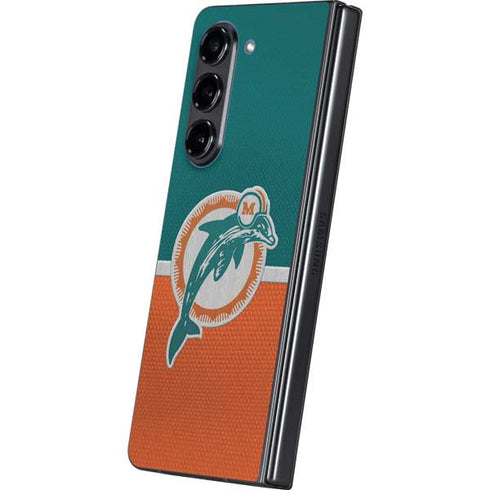 NFL Miami Dolphins Vintage Galaxy Z Fold5 5G Skin