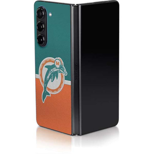 NFL Miami Dolphins Vintage Galaxy Z Fold5 5G Skin