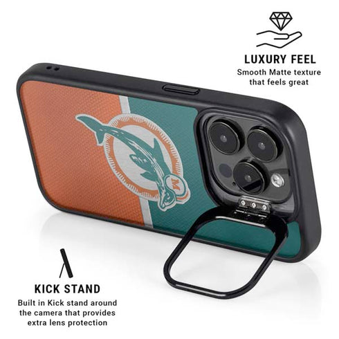 NFL Miami Dolphins Vintage iPhone 13 Pro Max Kickstand Case