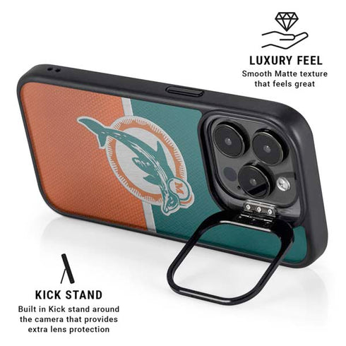 NFL Miami Dolphins Vintage iPhone 15 Pro Max Kickstand Case
