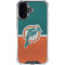 NFL Miami Dolphins Vintage iPhone 16 Plus Clear Case