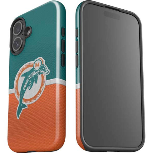 NFL Miami Dolphins Vintage iPhone 16 Plus Impact Case