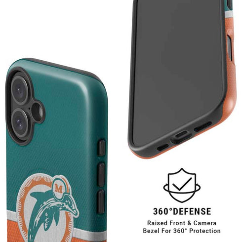 NFL Miami Dolphins Vintage iPhone 16 Plus Magsafe Impact Case