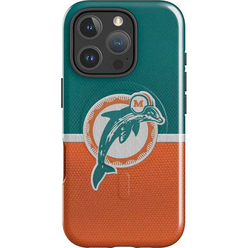 NFL Miami Dolphins Vintage iPhone 16 Pro Magsafe Impact Case