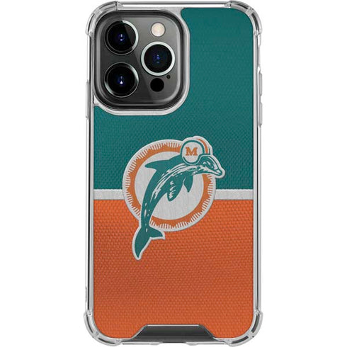 NFL Miami Dolphins Vintage iPhone 16 Pro Max Clear Case
