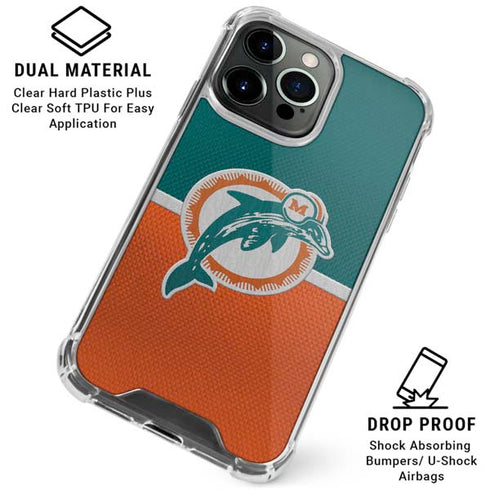 NFL Miami Dolphins Vintage iPhone 16 Pro Max Clear Case