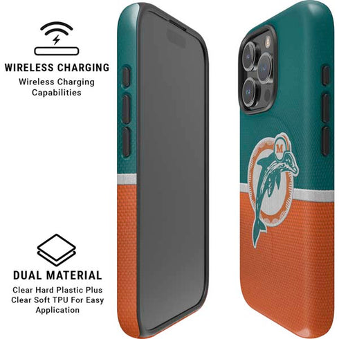 NFL Miami Dolphins Vintage iPhone 16 Pro Max Magsafe Impact Case