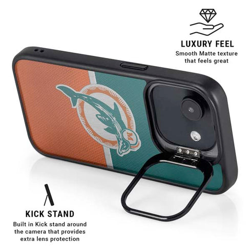 NFL Miami Dolphins Vintage iPhone 16e Kickstand Case