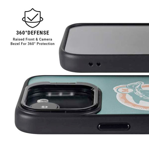 NFL Miami Dolphins Vintage iPhone 16e Kickstand Case