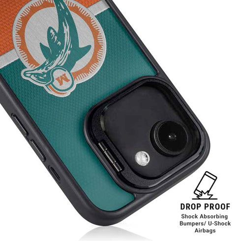 NFL Miami Dolphins Vintage iPhone 16e Kickstand Case