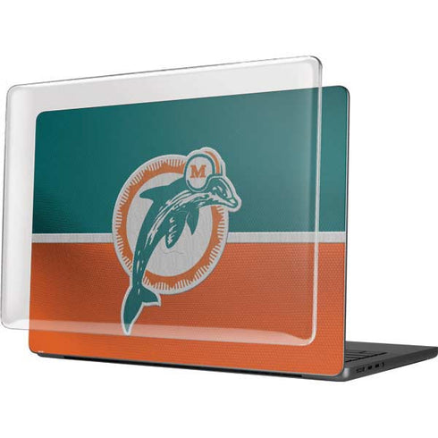 NFL Miami Dolphins Vintage MacBook Pro 14in (2021-24) Case plus Skin