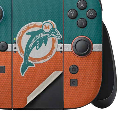 NFL Miami Dolphins Vintage Nintendo Switch 2 (2025) Joy-Con Controller Skin