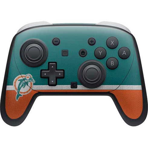 NFL Miami Dolphins Vintage Nintendo Switch 2 (2025) Pro Controller Skin