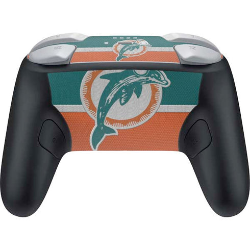 NFL Miami Dolphins Vintage Nintendo Switch 2 (2025) Pro Controller Skin