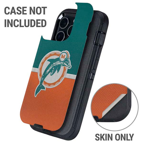 NFL Miami Dolphins Vintage Otterbox Defender iPhone Skin
