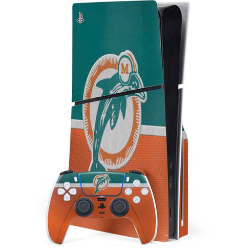 NFL Miami Dolphins Vintage PlayStation PS5 Skins