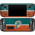 NFL Miami Dolphins Vintage Steam Deck Handheld Gaming Computer OLED Skin