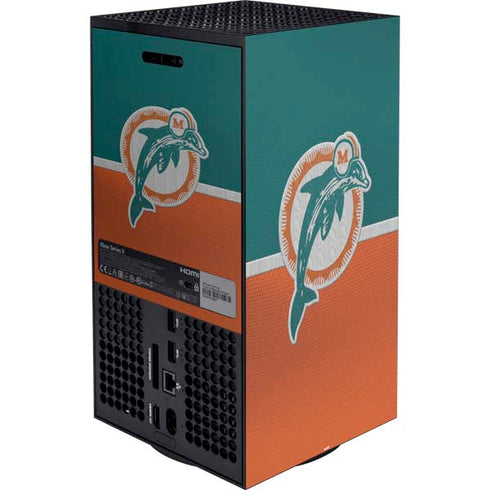 NFL Miami Dolphins Vintage XBox Series X Digital Edition Bundle Skin