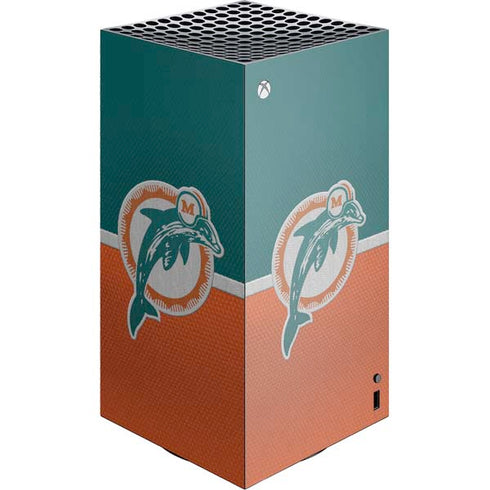 NFL Miami Dolphins Vintage XBox Series X Digital Edition Console Skin
