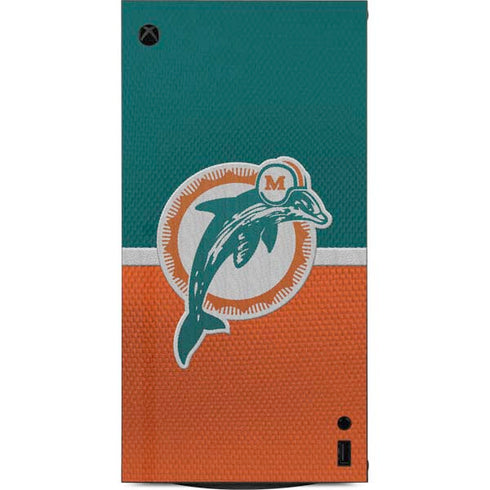 NFL Miami Dolphins Vintage XBox Series X Digital Edition Console Skin
