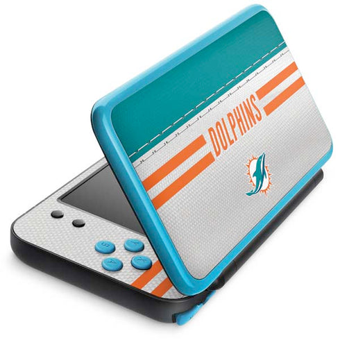 NFL Miami Dolphins White Striped Nintendo Skins