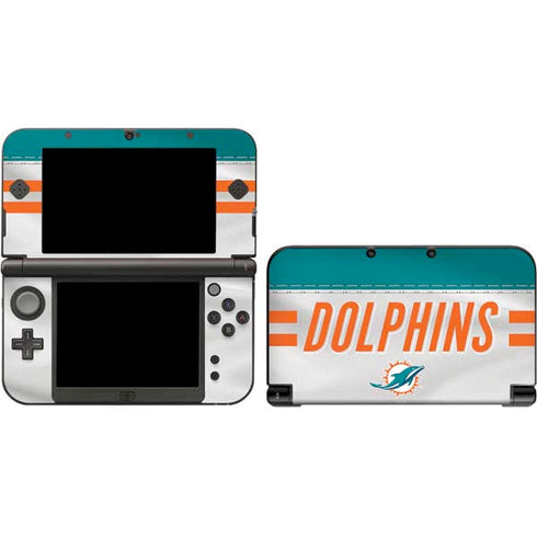 NFL Miami Dolphins White Striped Nintendo Skins