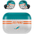 NFL Miami Dolphins White Striped Amazon Echo Buds Skin