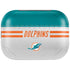 NFL Miami Dolphins White Striped Amazon Echo Buds Skin