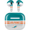 NFL Miami Dolphins White Striped Apple AirPods (3rd Gen 2021) Skin