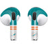 NFL Miami Dolphins White Striped Apple AirPods (3rd Gen 2021) Skin