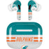 NFL Miami Dolphins White Striped Apple AirPods Pro Skin