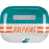 NFL Miami Dolphins White Striped Apple AirPods Pro Skin