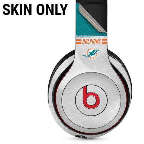 NFL Miami Dolphins White Striped Beats Solo 3 Wireless Skin